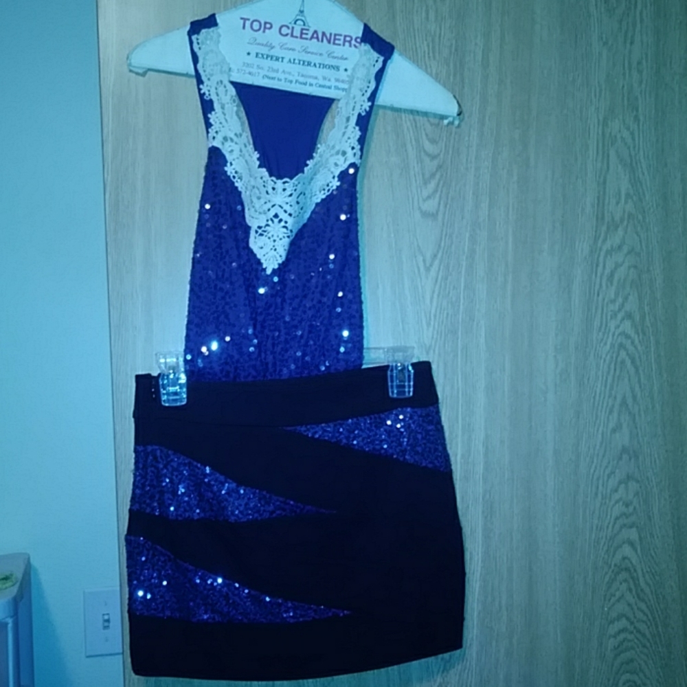 Mini skirt with matching tank